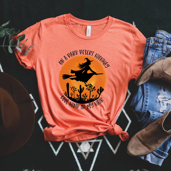 On A Dark Desert Highway Cool Wind In My Shirt, Halloween Shirt