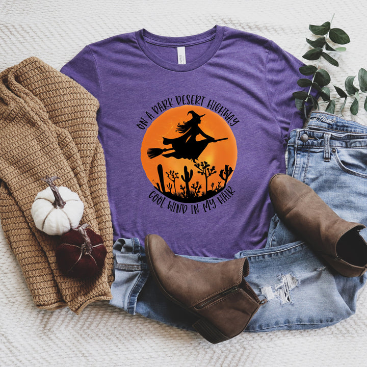 On A Dark Desert Highway Cool Wind In My Shirt, Halloween Shirt